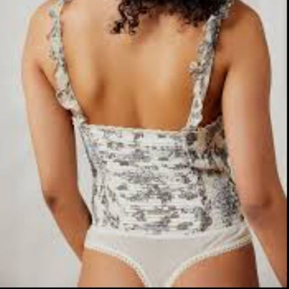 NWT FREE PEOPLE WEEKEND PLANS BODYSUIT COMBO TEA MEDIUM - Picture 4 of 11